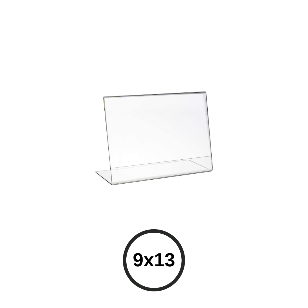Expositor de metacrilato 9x13cm horizontal
