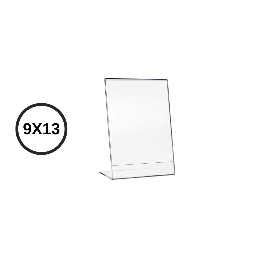 Expositor de metacrilato 9x13cm vertical