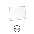 Expositor de metacrilato 10x15cm horizontal