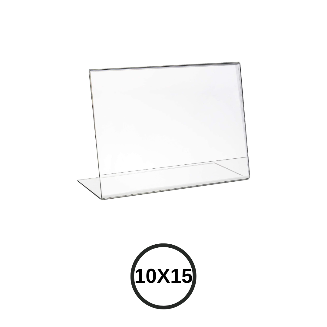 Expositor de metacrilato 10x15cm horizontal